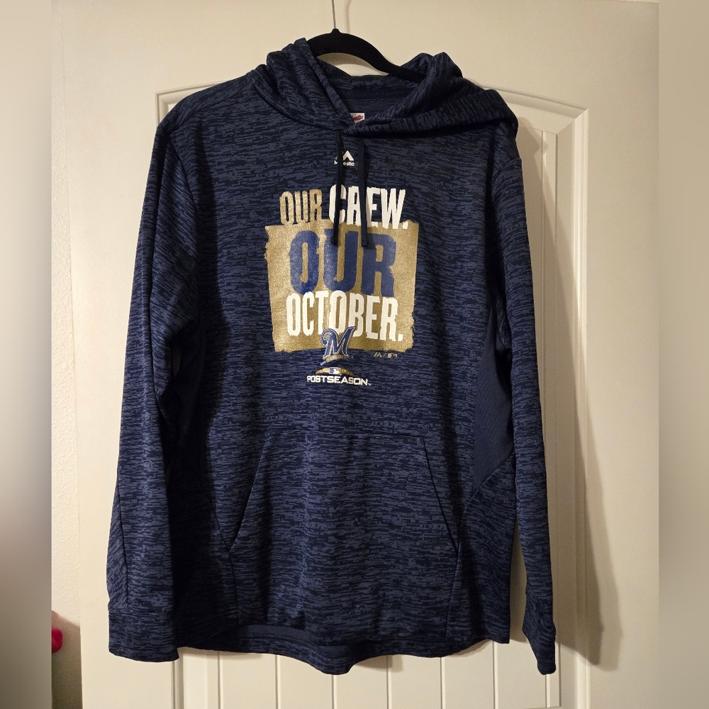 2018 Brewers Post Season Men's Blue Hoodie